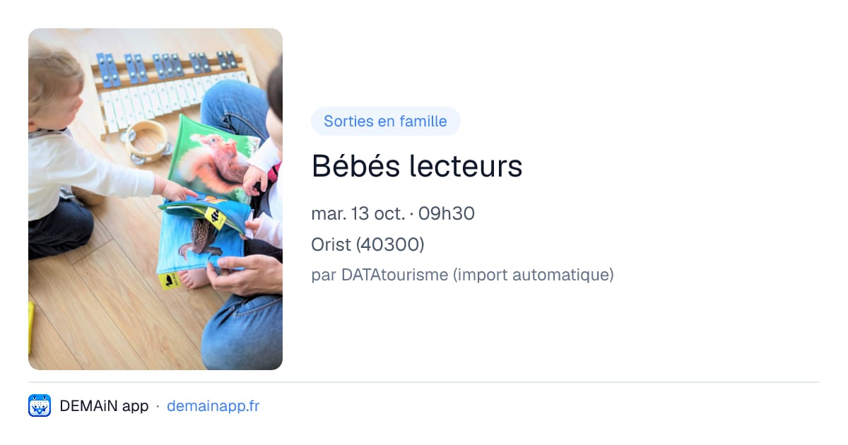 Bébés lecteurs — Orist