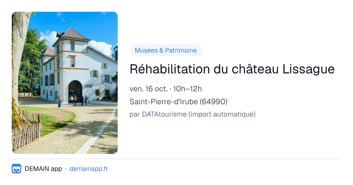 Réhabilitation du château Lissague — Saint-Pierre-d'Irube