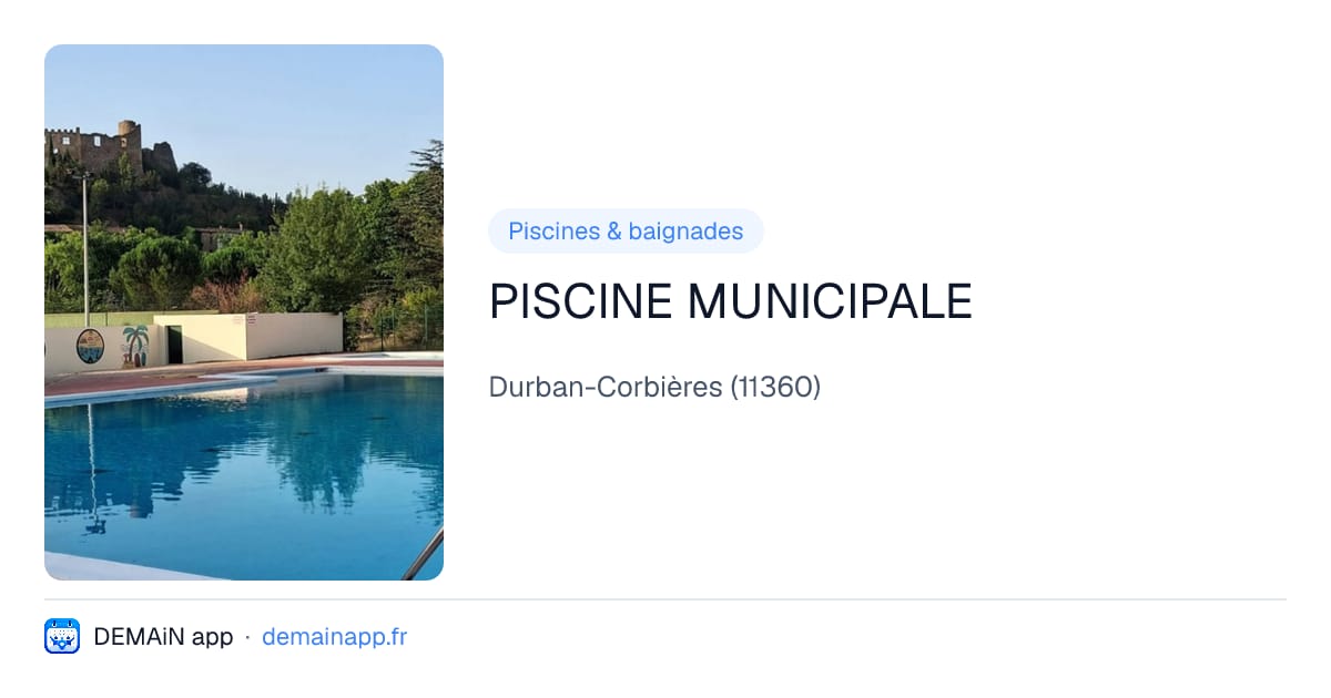 PISCINE MUNICIPALE — Durban-Corbières