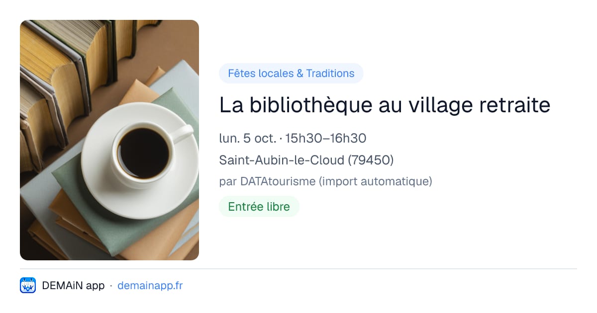 La bibliothèque au village retraite — Saint-Aubin-le-Cloud