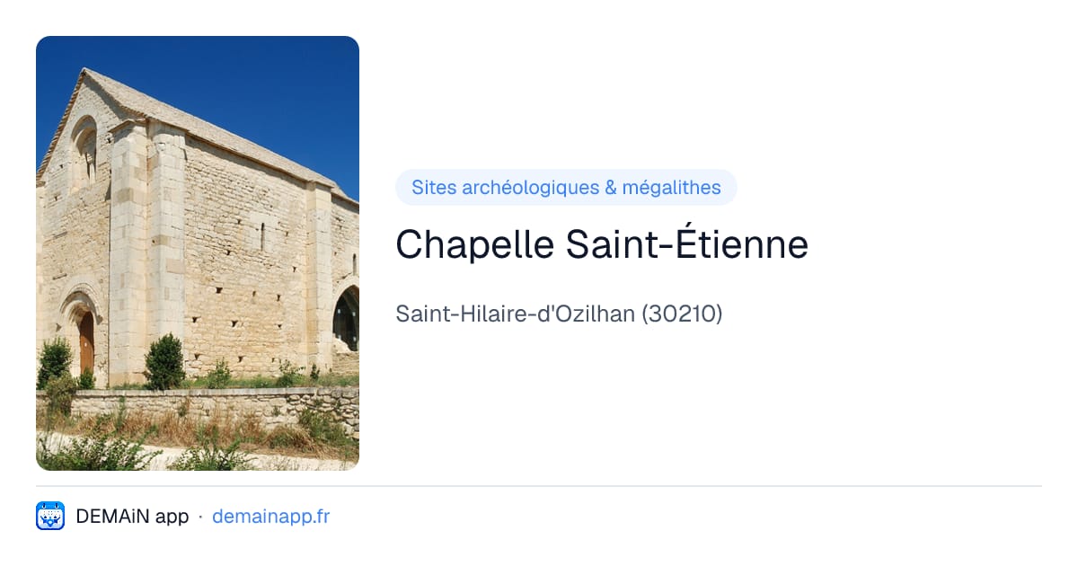 Chapelle Saint-Étienne — Saint-Hilaire-d'Ozilhan