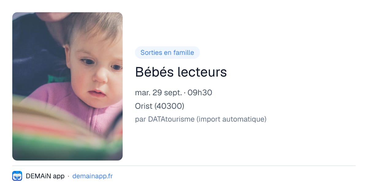 Bébés lecteurs — Orist