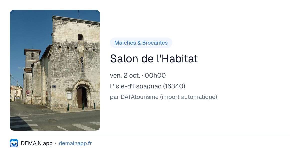 Salon de l'Habitat — L'Isle-d'Espagnac