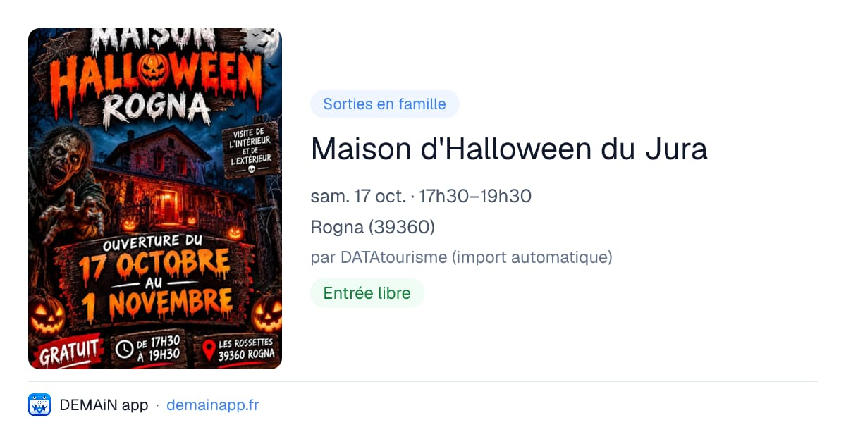 Maison d'Halloween du Jura — Rogna