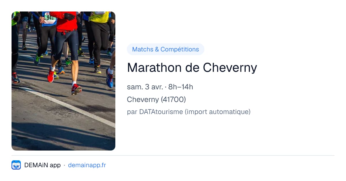 Marathon de Cheverny — Cheverny