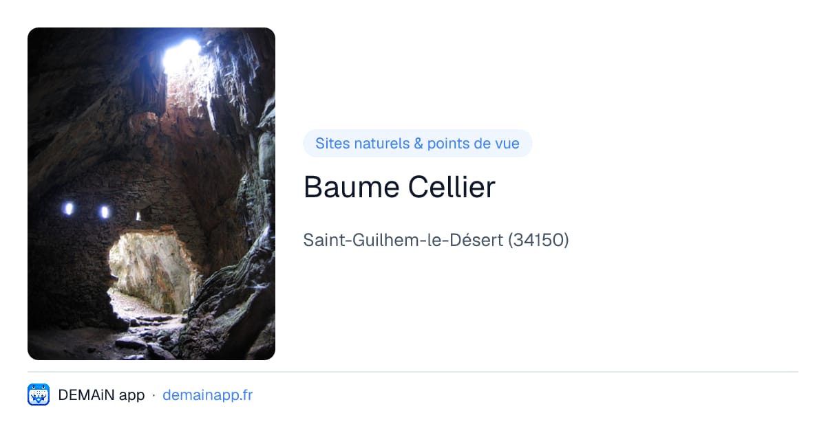 Baume Cellier — Saint-Guilhem-le-Désert