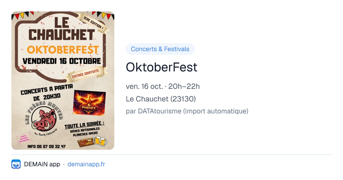 OktoberFest — Le Chauchet