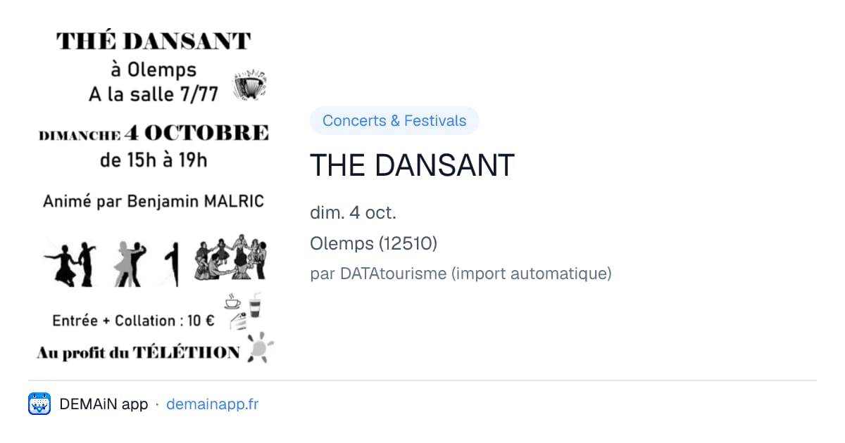THE DANSANT — Olemps