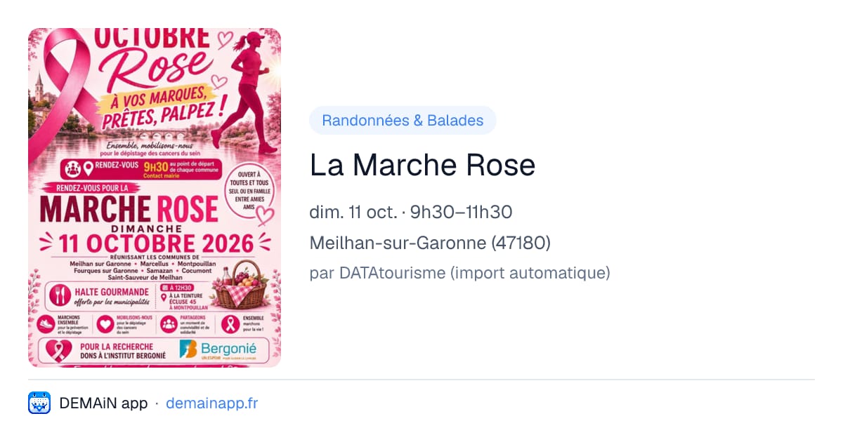 La Marche Rose — Meilhan-sur-Garonne