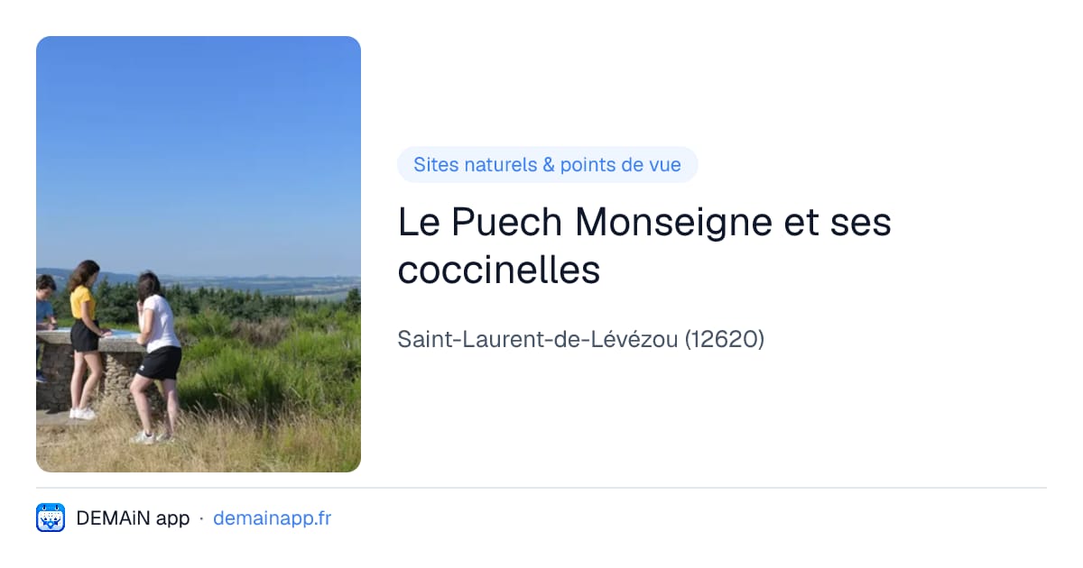 Le Puech Monseigne et ses coccinelles — Saint-Laurent-de-Lévézou