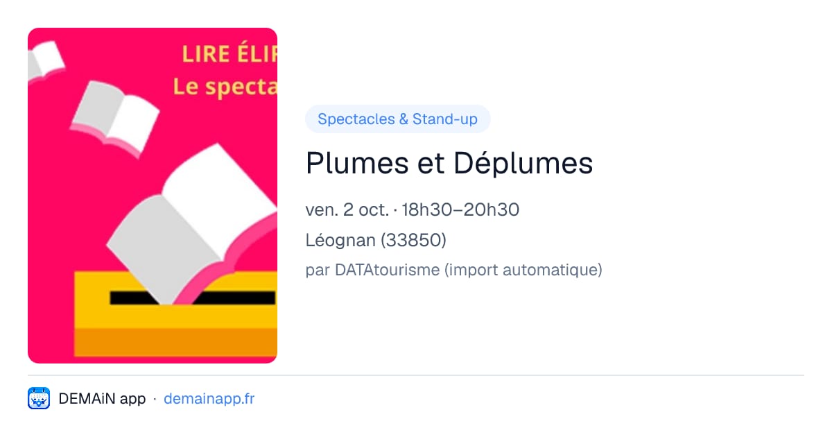 Plumes et Déplumes — Léognan