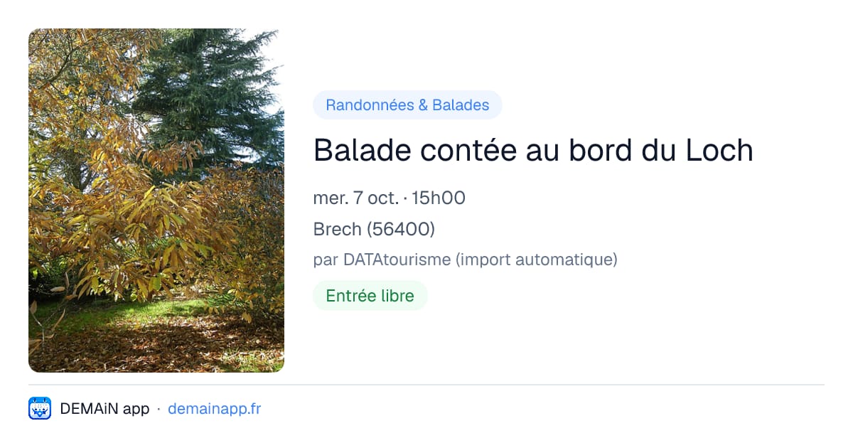 Balade contée au bord du Loch — Brech