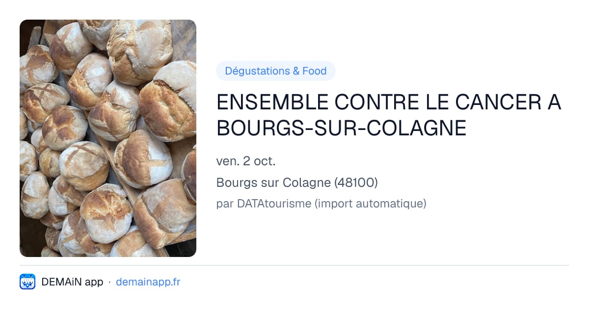ENSEMBLE CONTRE LE CANCER A BOURGS-SUR-COLAGNE — Bourgs sur Colagne