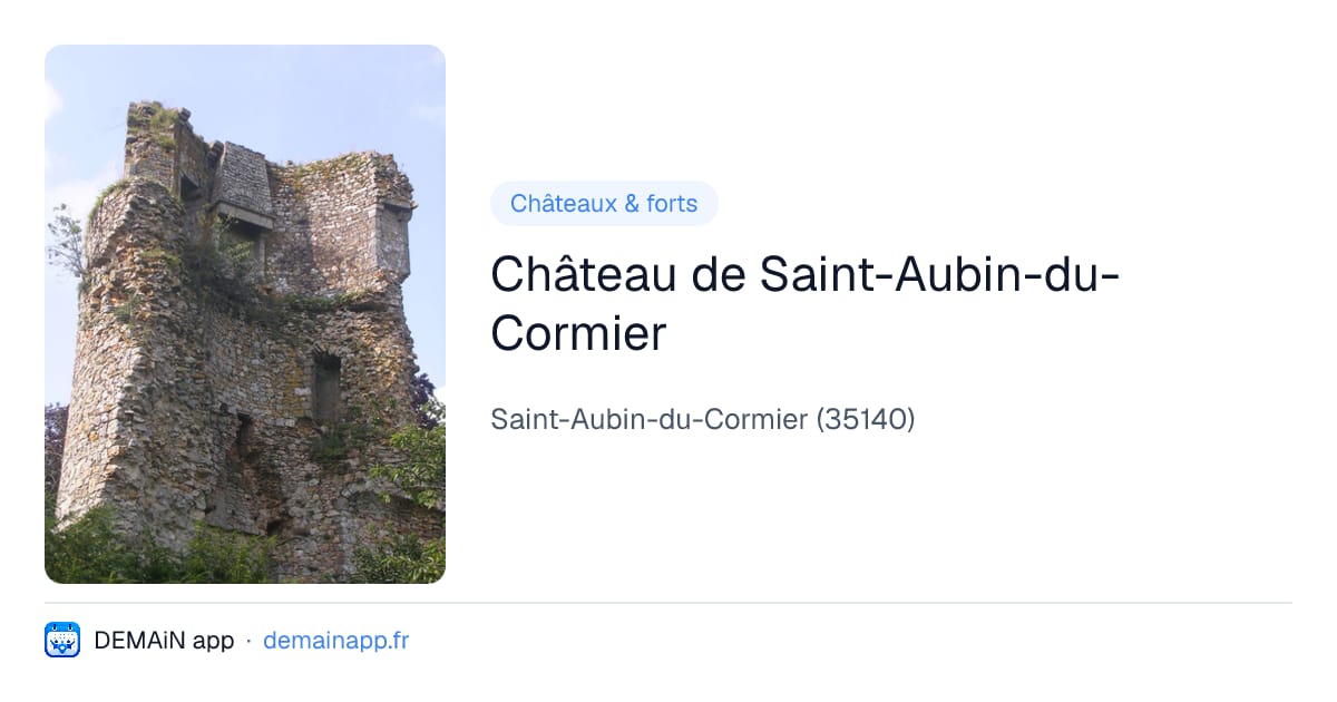 Château de Saint-Aubin-du-Cormier — Saint-Aubin-du-Cormier