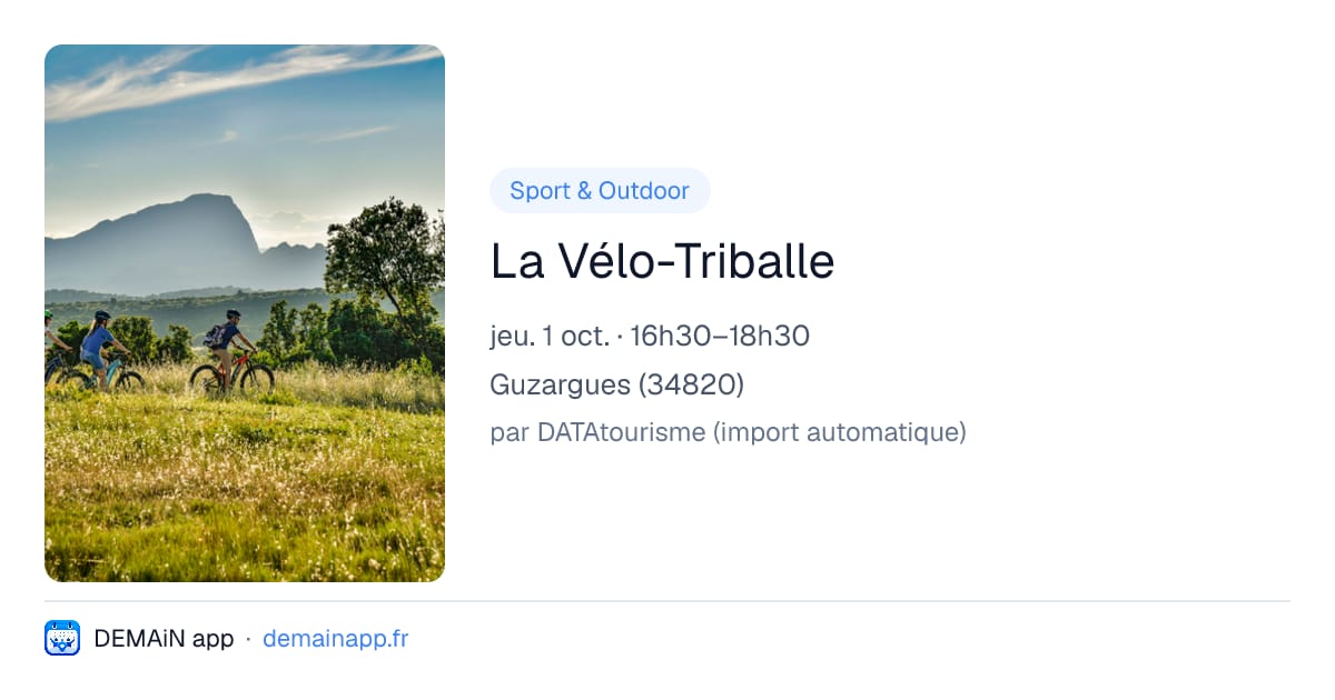 La Vélo-Triballe — Guzargues