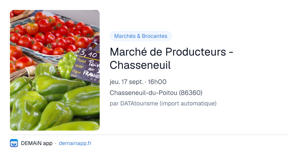 Marché de Producteurs - Chasseneuil — Chasseneuil-du-Poitou