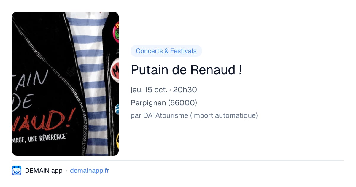 Putain de Renaud ! — Perpignan