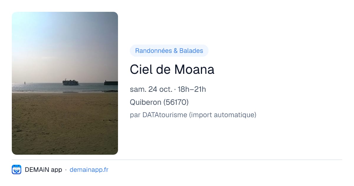 Ciel de Moana — Quiberon