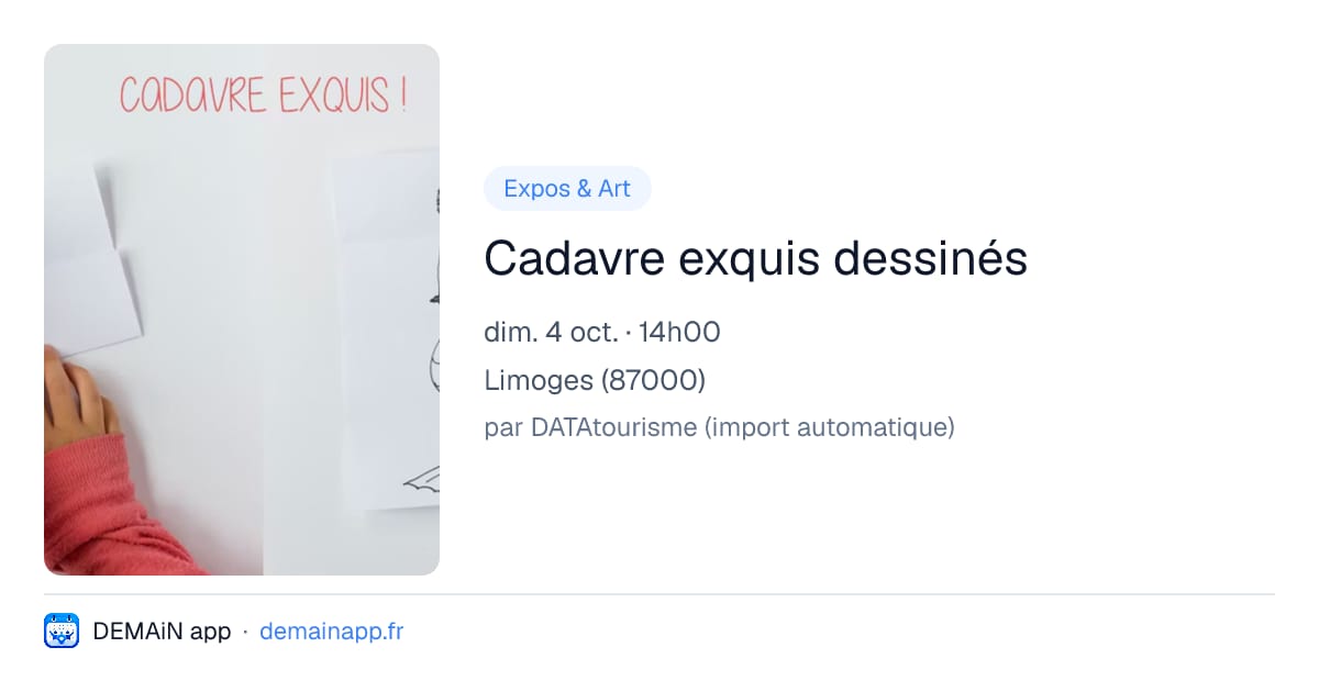 Cadavre exquis dessinés — Limoges