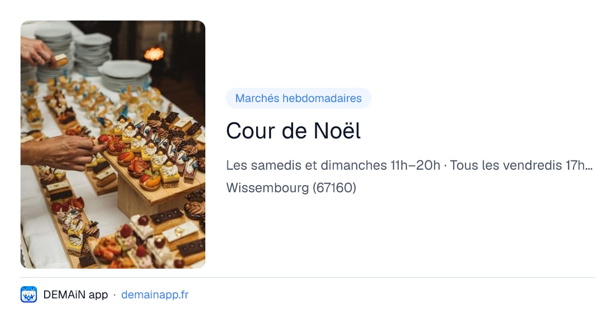 Cour de Noël — Wissembourg