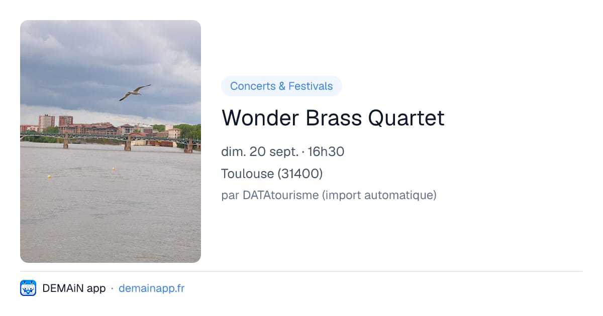 Wonder Brass Quartet — Toulouse