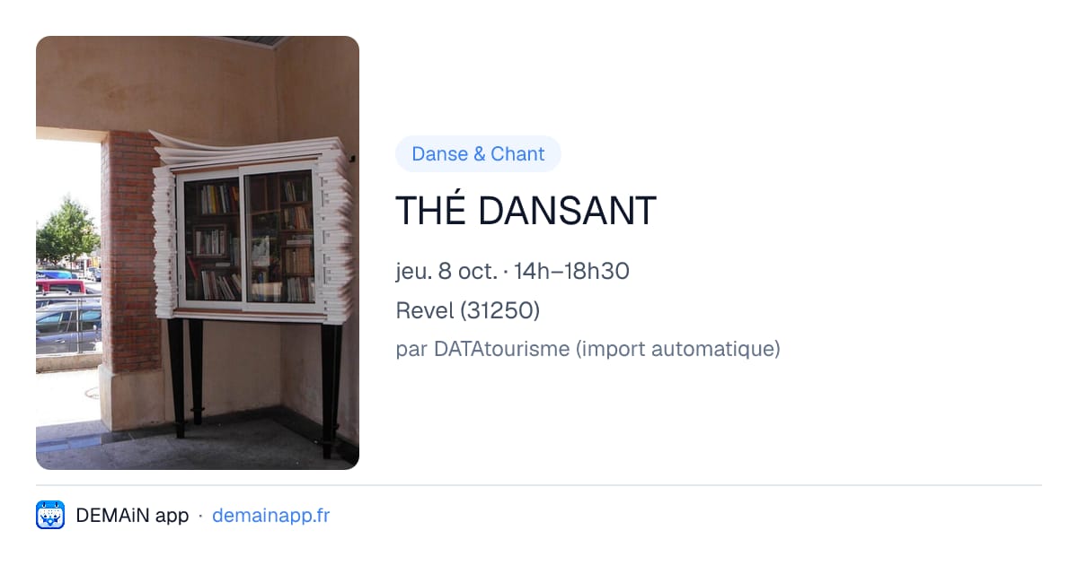 THÉ DANSANT — Revel