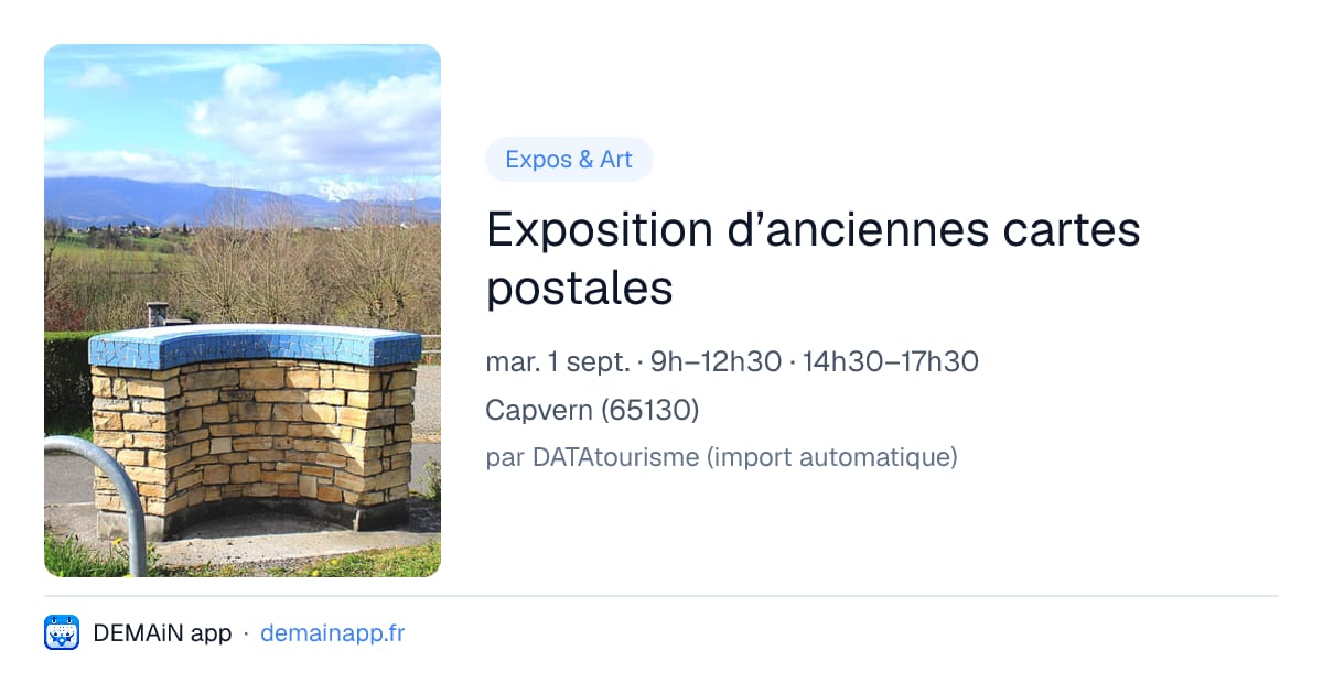 Exposition d’anciennes cartes postales — Capvern