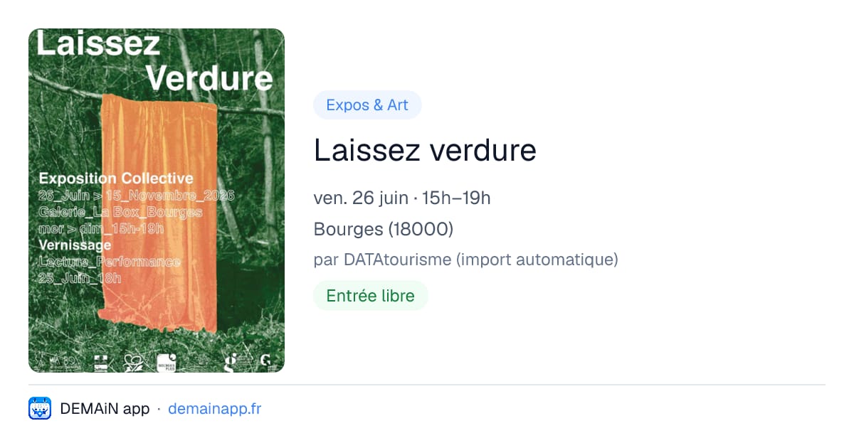 Laissez verdure — Bourges