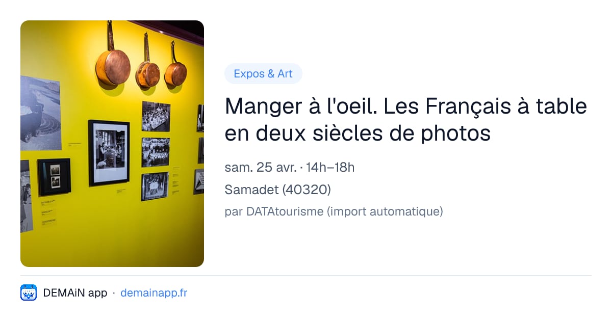 Manger à l'oeil. Les Français à table en deux siècles de photos — Samadet