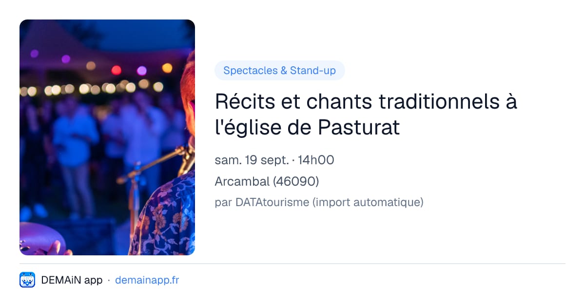Récits et chants traditionnels à l'église de Pasturat — Arcambal