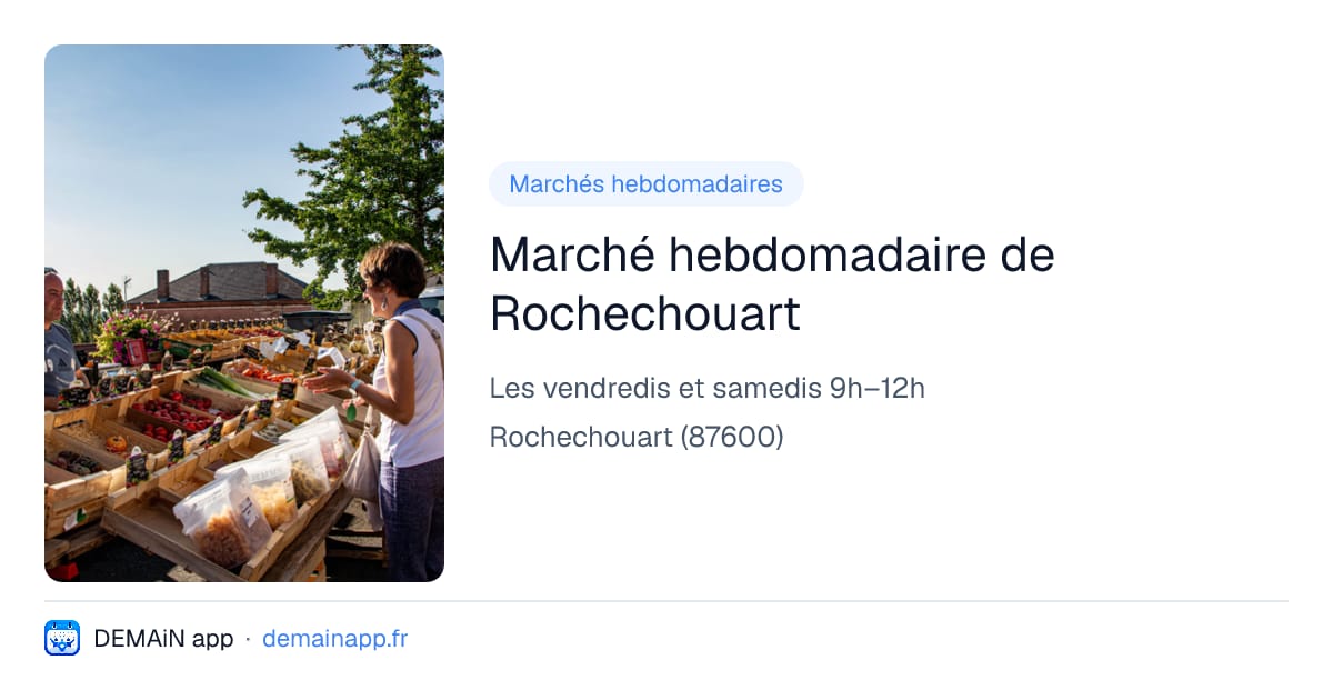 Marché hebdomadaire de Rochechouart — Rochechouart