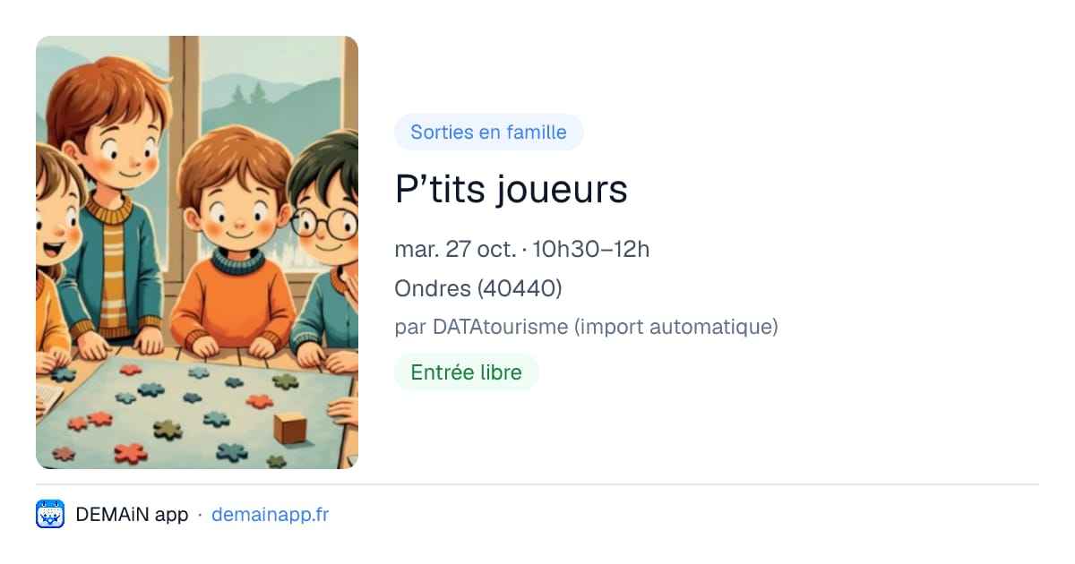 P’tits joueurs — Ondres
