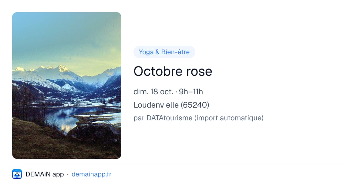 Octobre rose — Loudenvielle