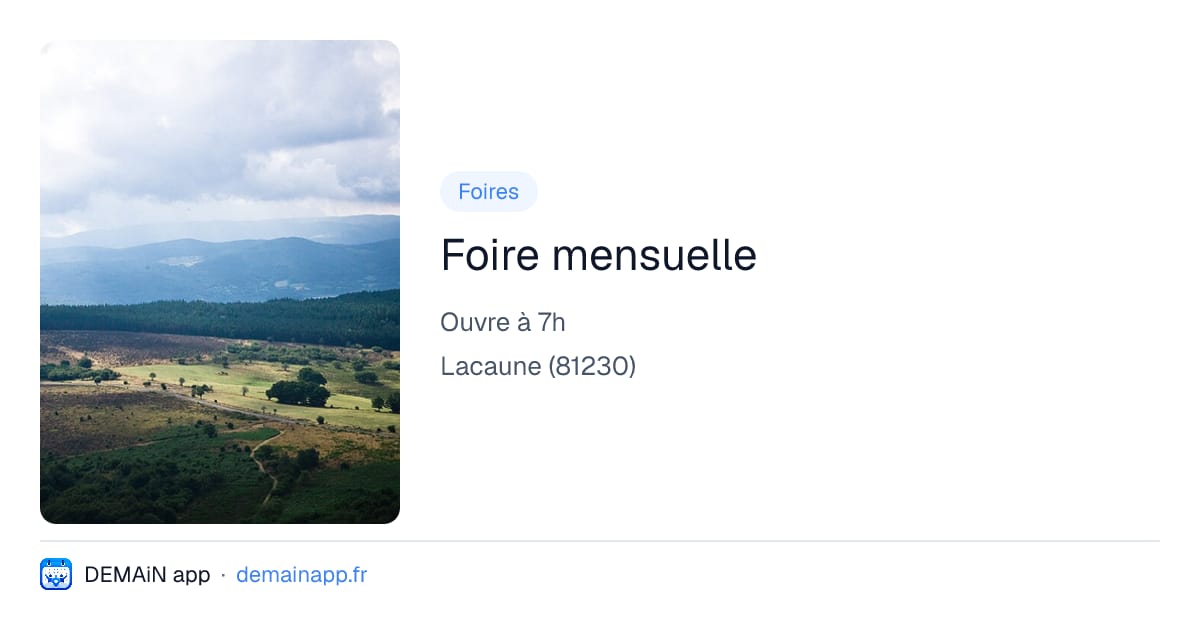 Foire mensuelle — Lacaune