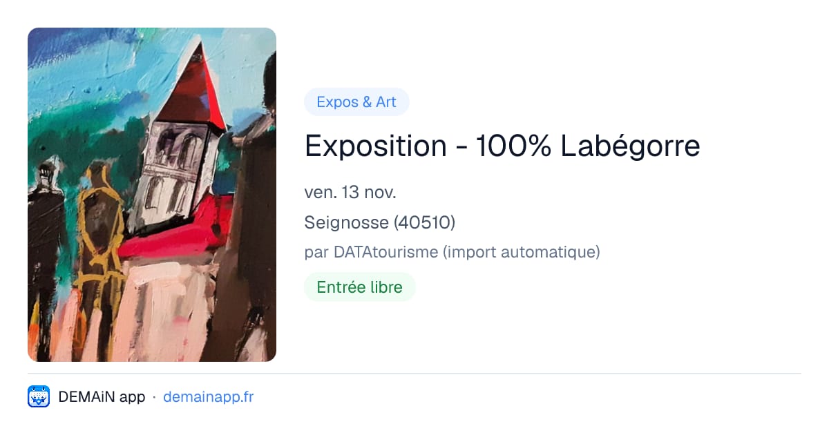 Exposition - 100% Labégorre — Seignosse
