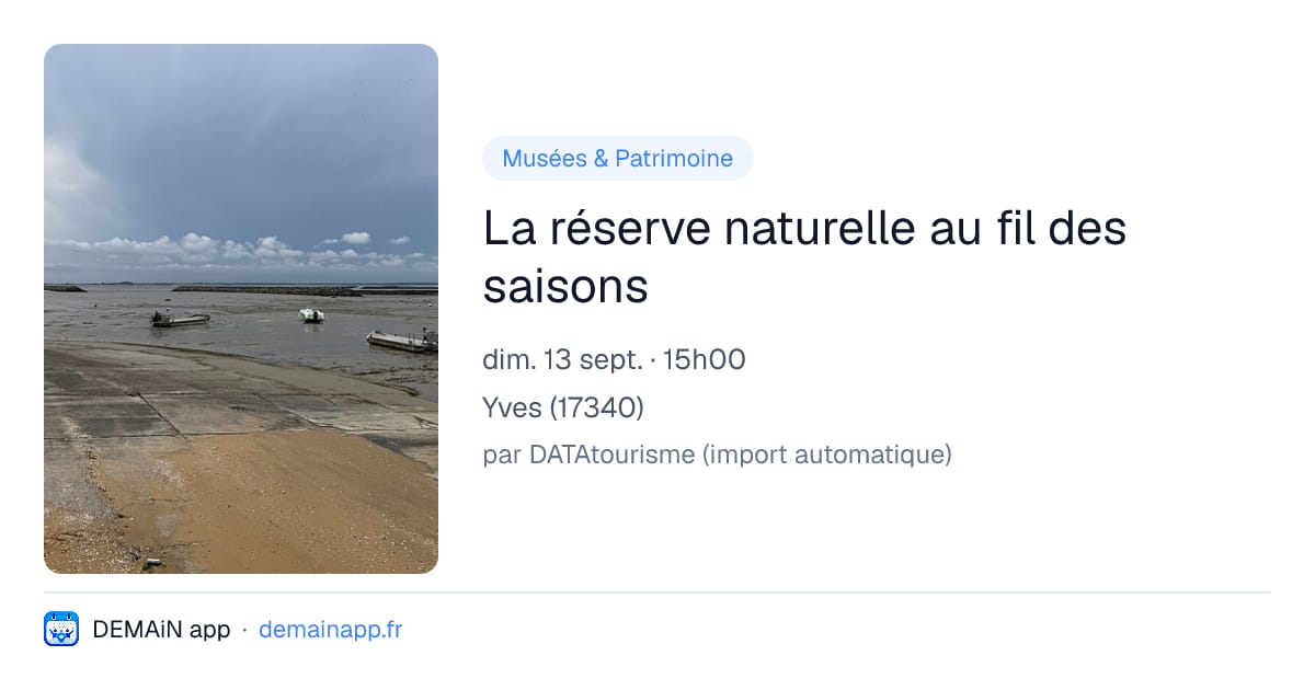 La réserve naturelle au fil des saisons — Yves