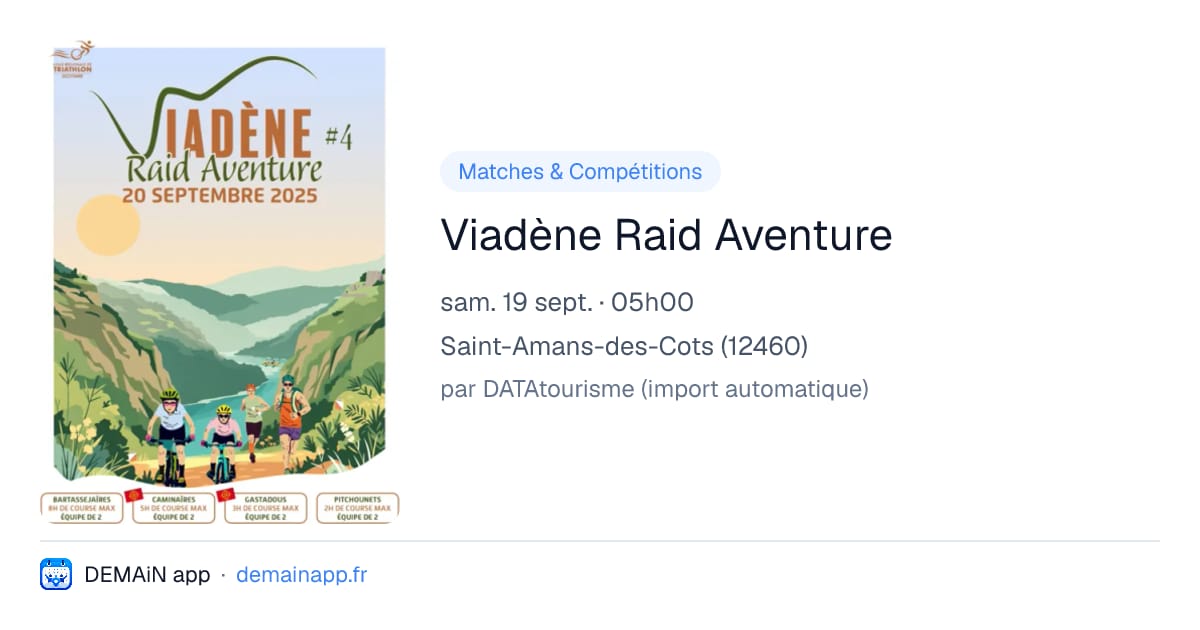Viadène Raid Aventure — Saint-Amans-des-Cots