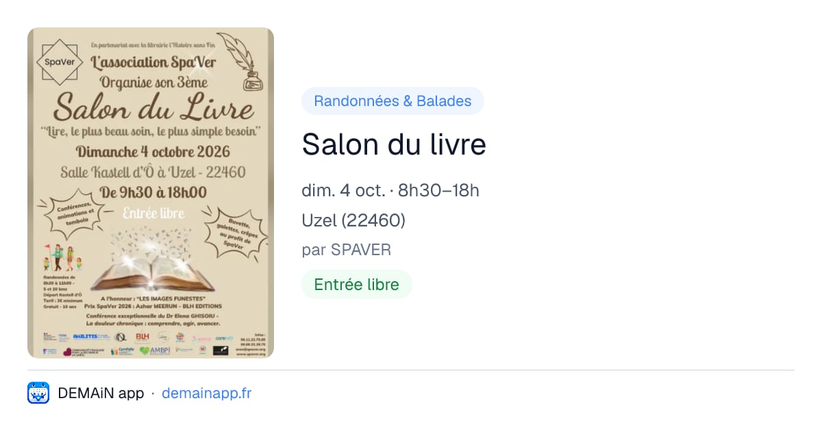 Salon du livre — Uzel