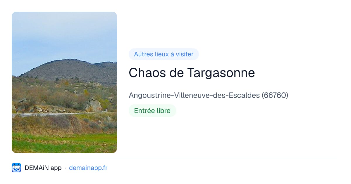 Chaos de Targasonne — Angoustrine-Villeneuve-des-Escaldes