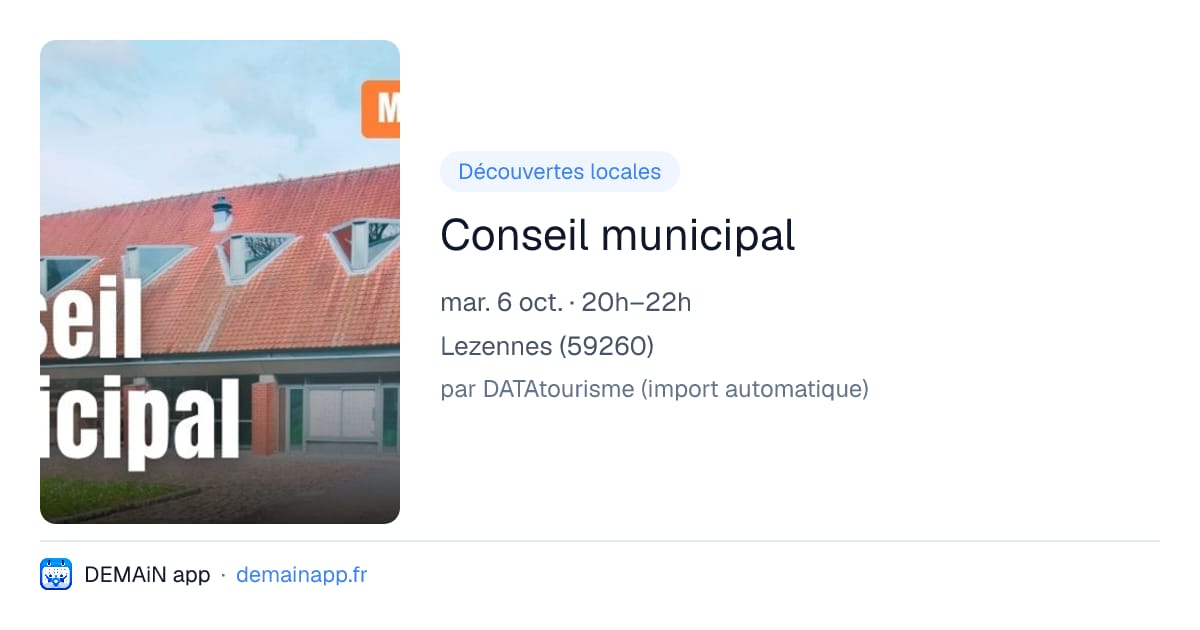 Conseil municipal — Lezennes