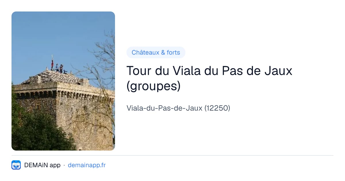 Tour du Viala du Pas de Jaux (groupes) — Viala-du-Pas-de-Jaux