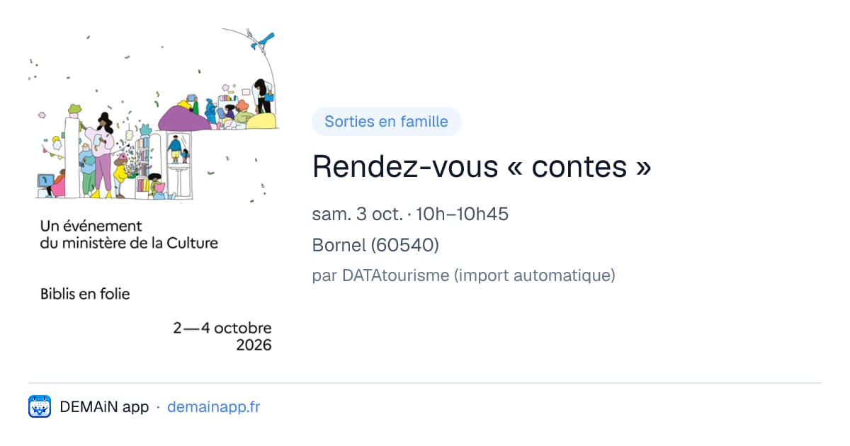 Rendez-vous « contes » — Bornel