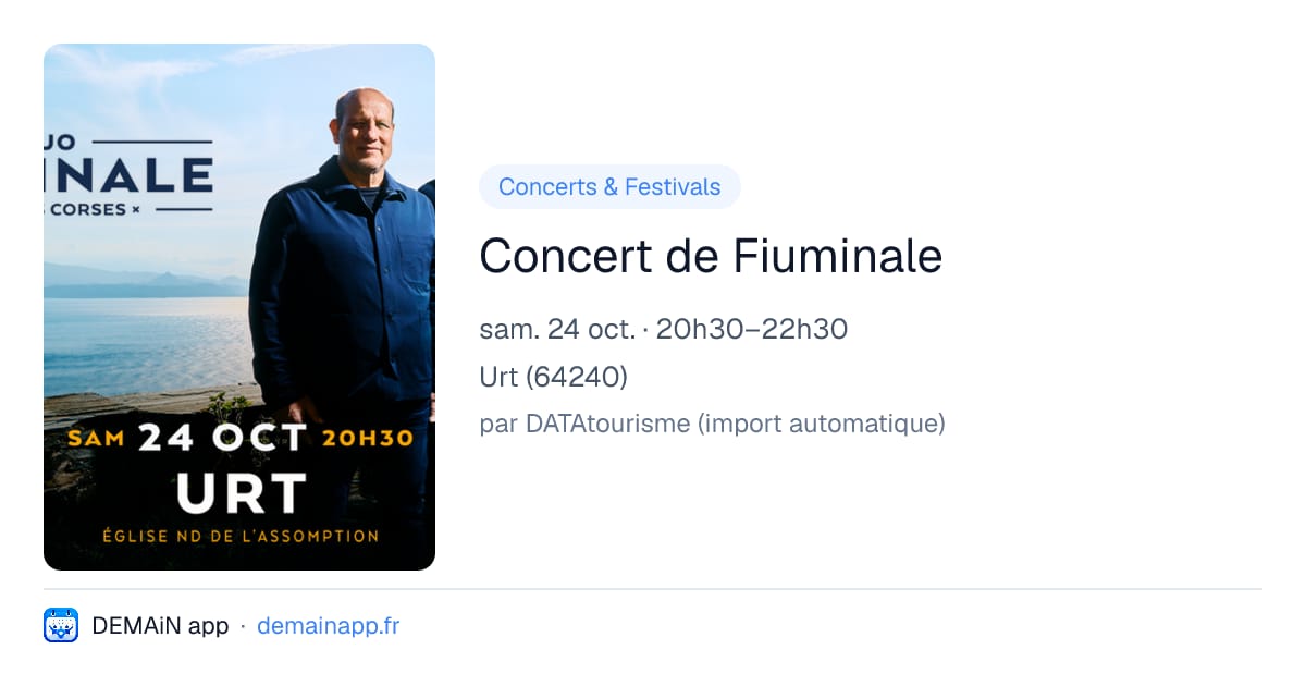 Concert de Fiuminale — Urt