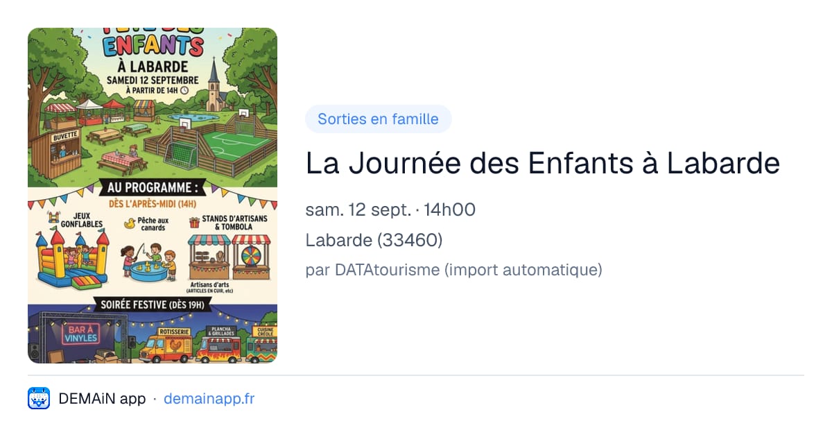 La Journée des Enfants à Labarde — Labarde