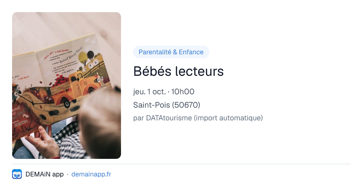 Bébés lecteurs — Saint-Pois