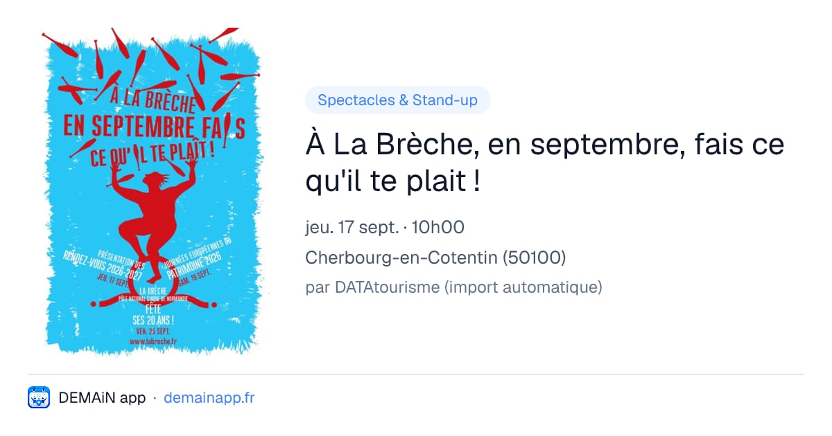 À La Brèche, en septembre, fais ce qu'il te plait ! — Cherbourg-en-Cotentin