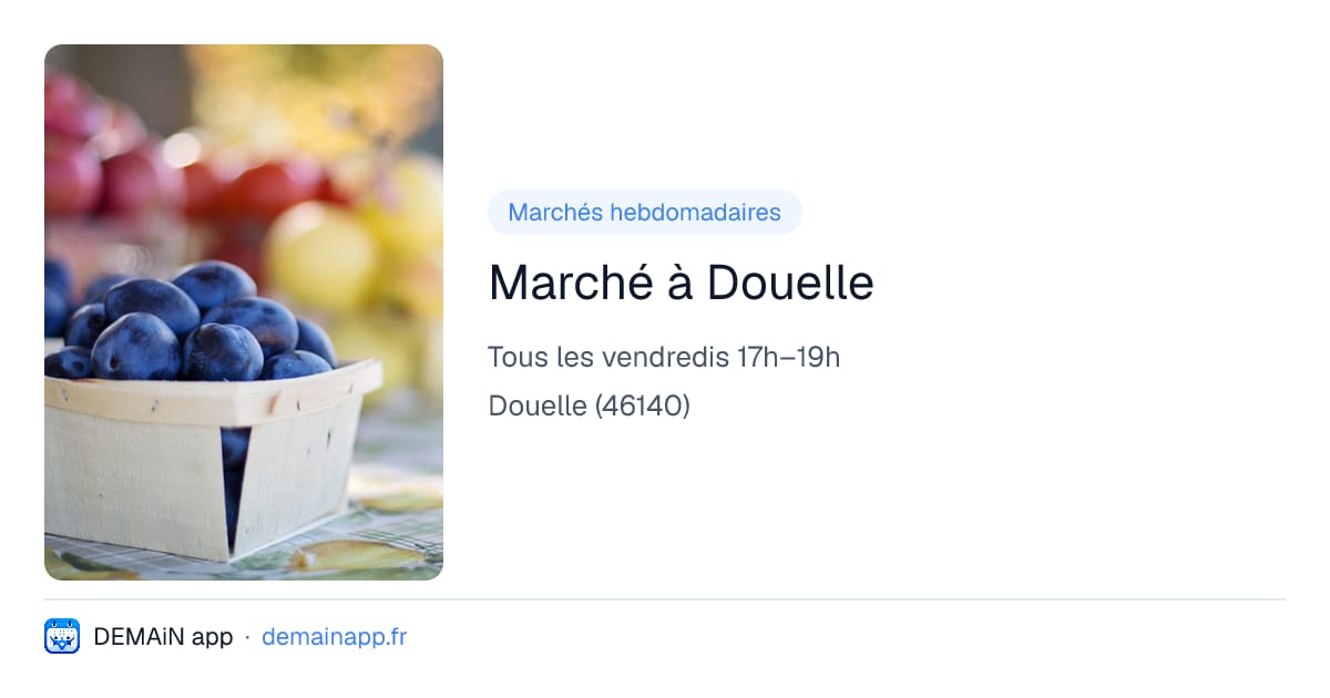 Marché à Douelle — Douelle