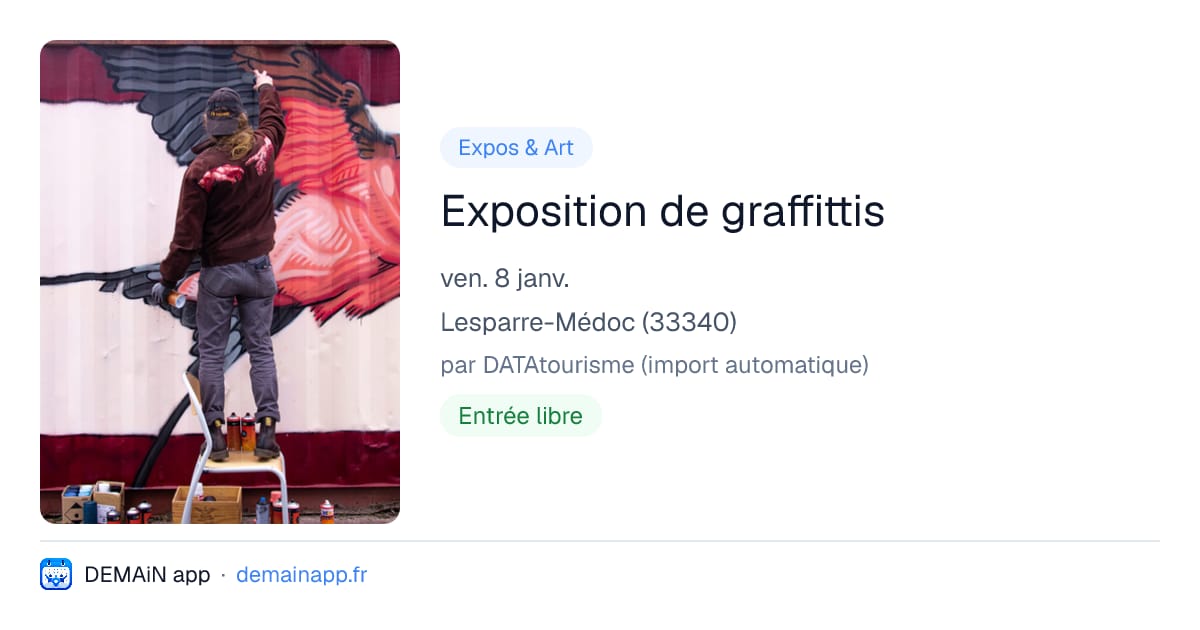 Exposition de graffittis — Lesparre-Médoc