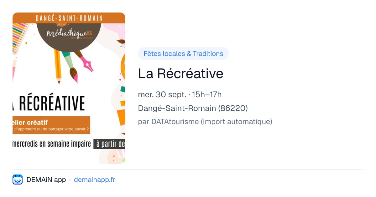 La Récréative — Dangé-Saint-Romain