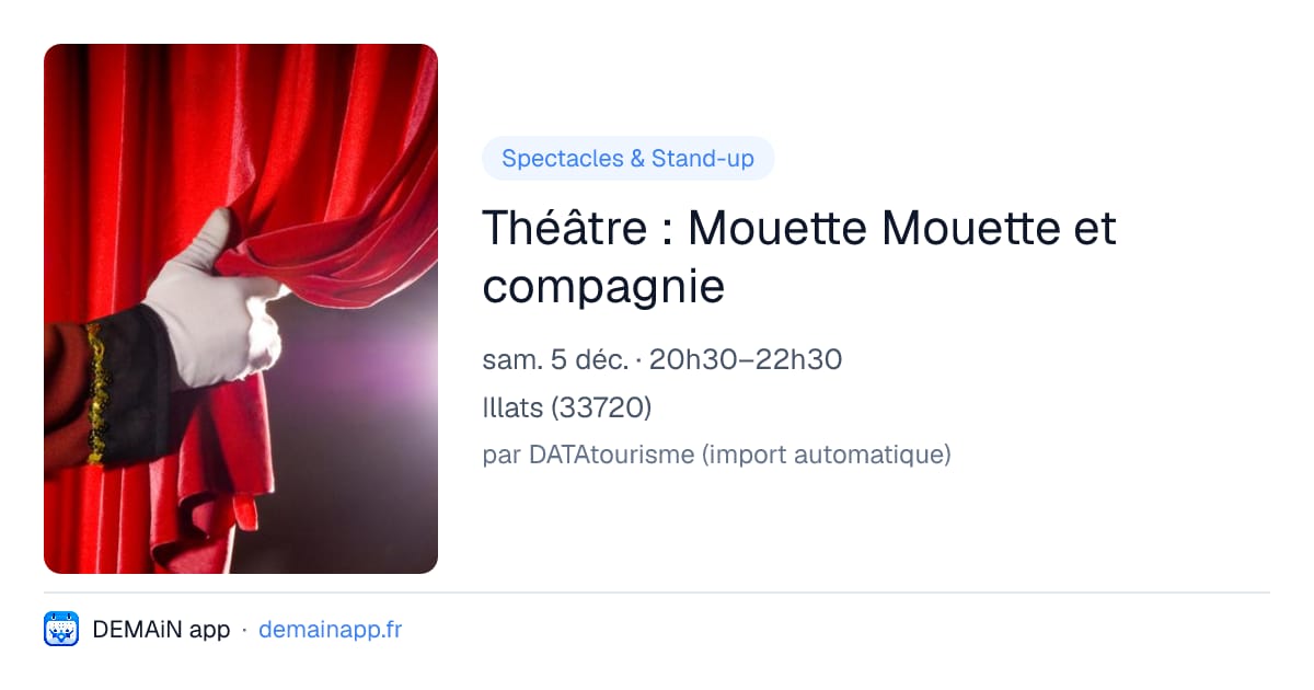 Théâtre : Mouette Mouette et compagnie — Illats